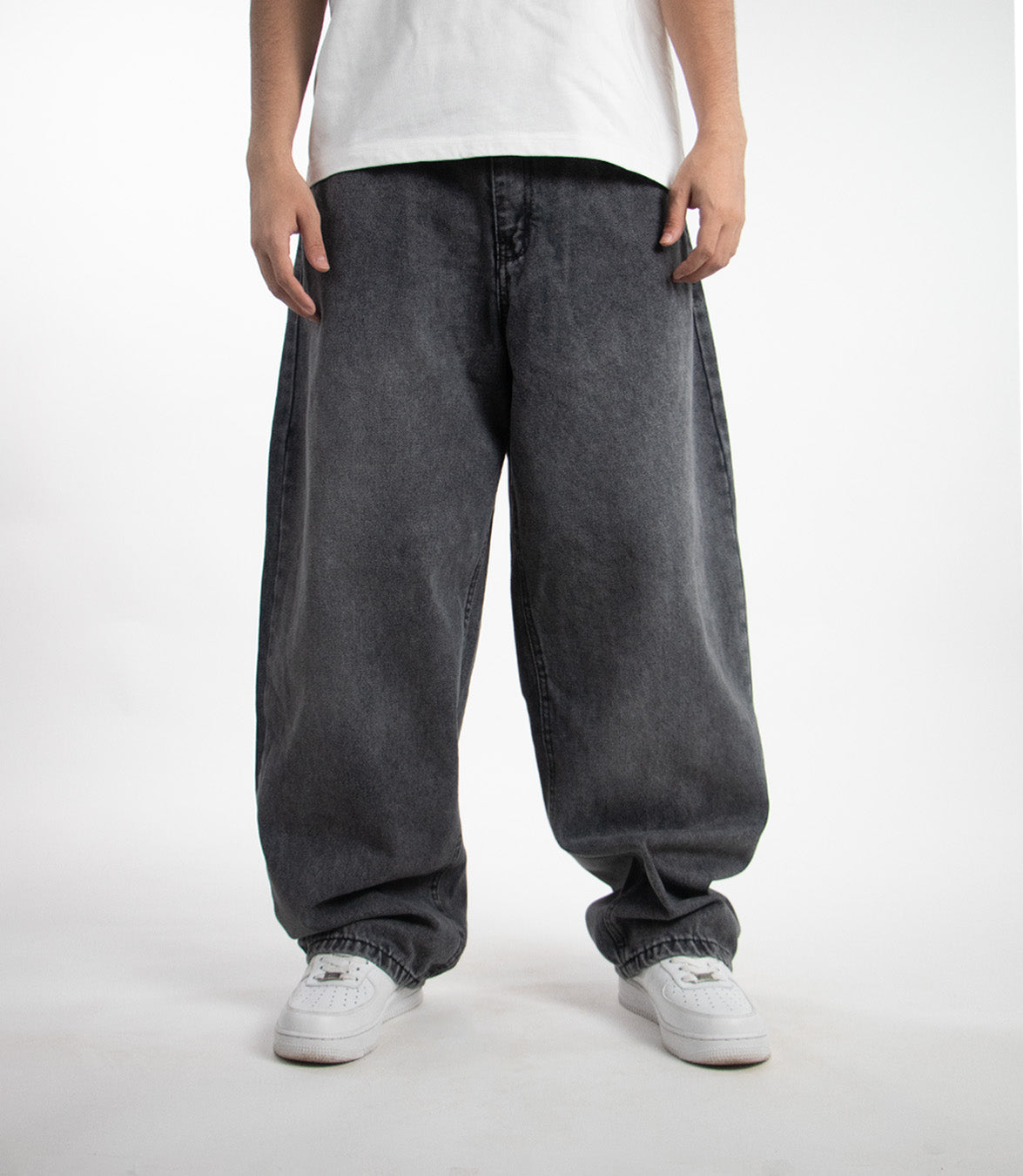 Essential Wide Denim - Acid Gray