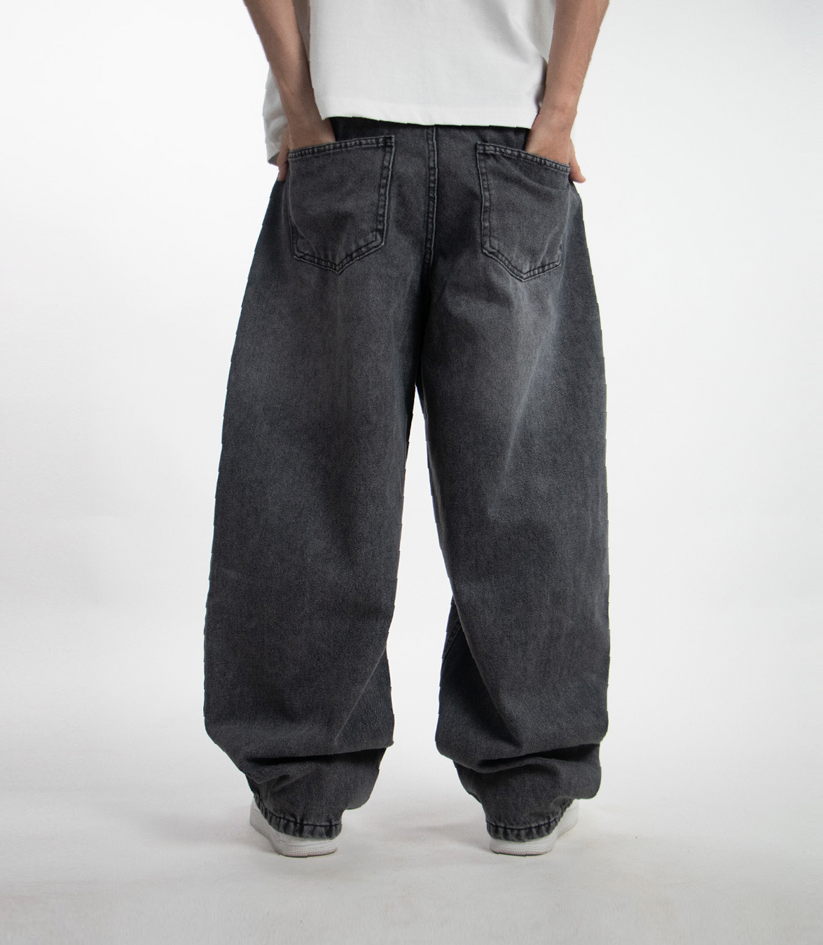 Essential Wide Denim - Acid Gray