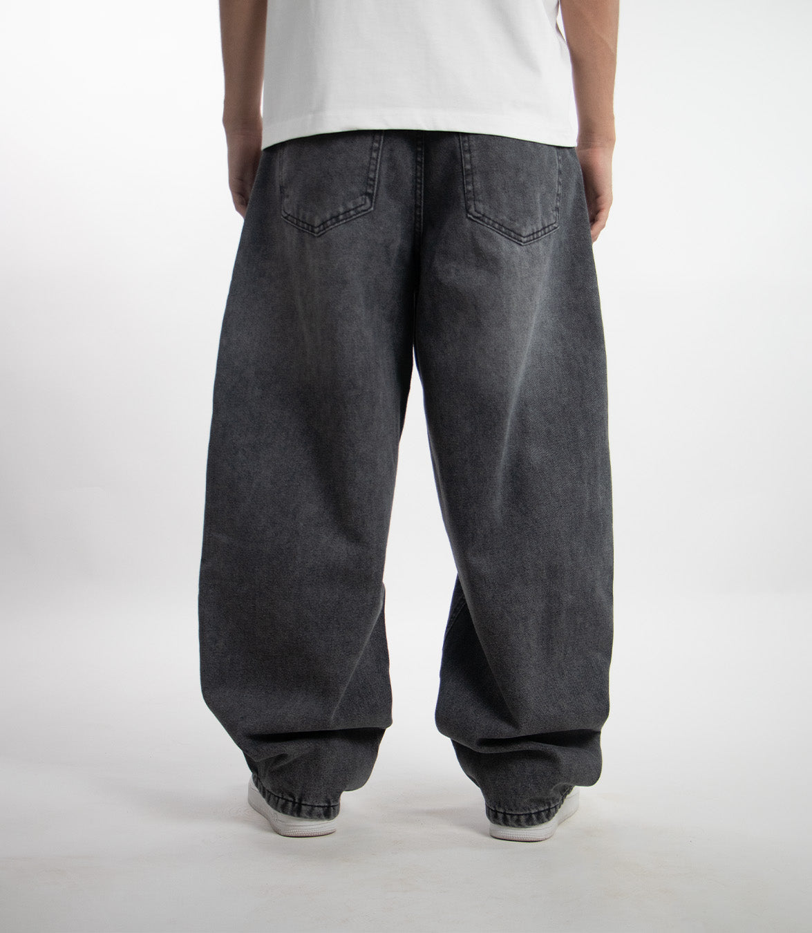 Essential Wide Denim - Acid Gray