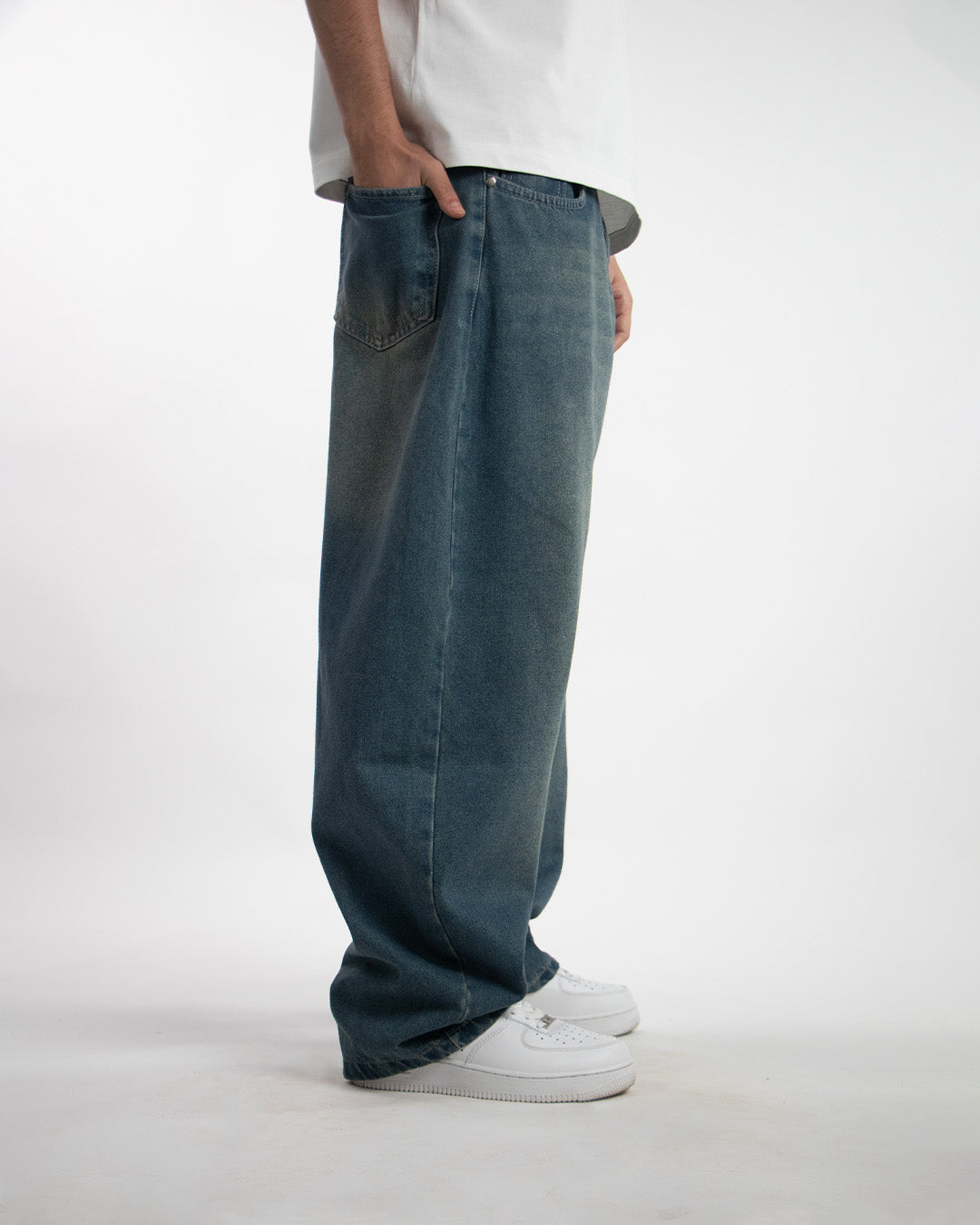 Essential Wide Denim - Tinted Blue