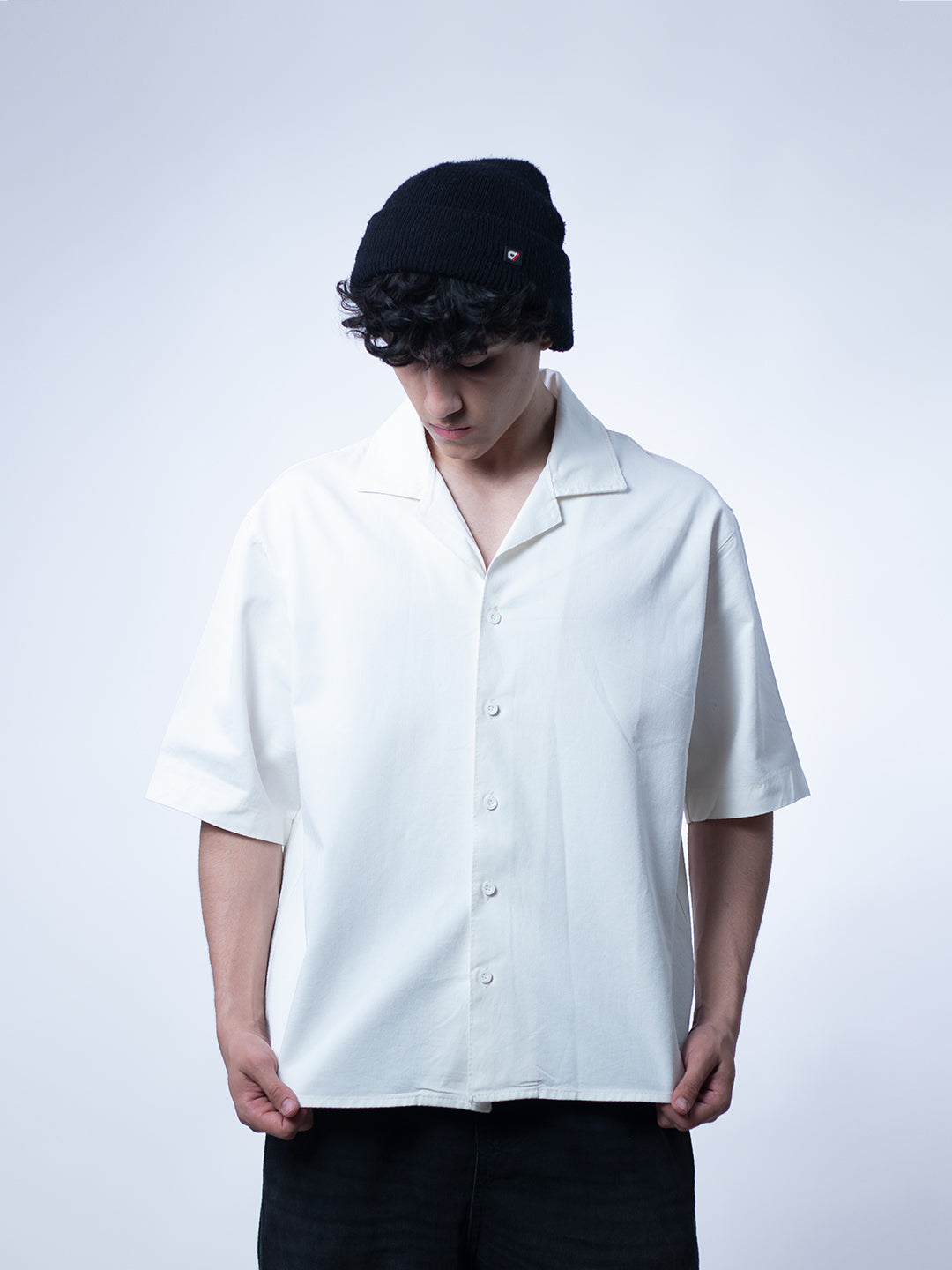 Core Boxy Shirt – Cloud White