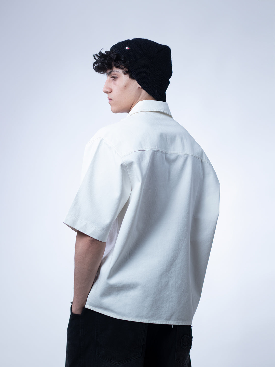 Core Boxy Shirt – Cloud White