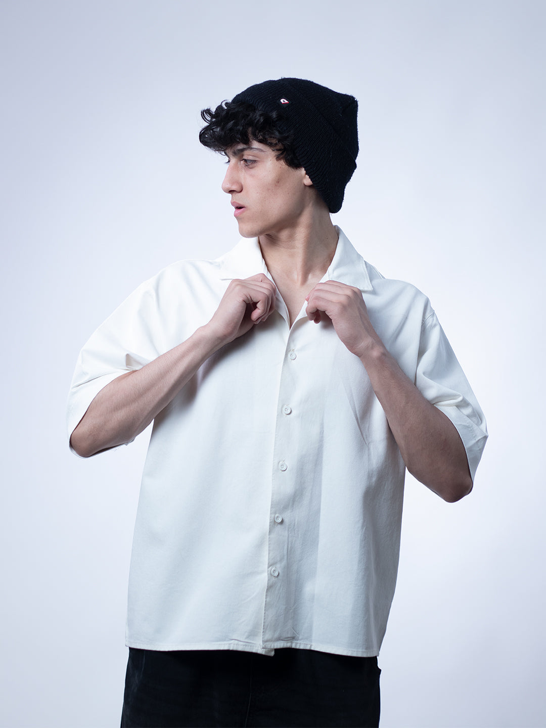 Core Boxy Shirt – Cloud White