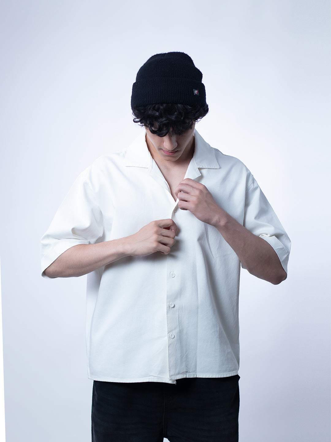 Core Boxy Shirt – Cloud White