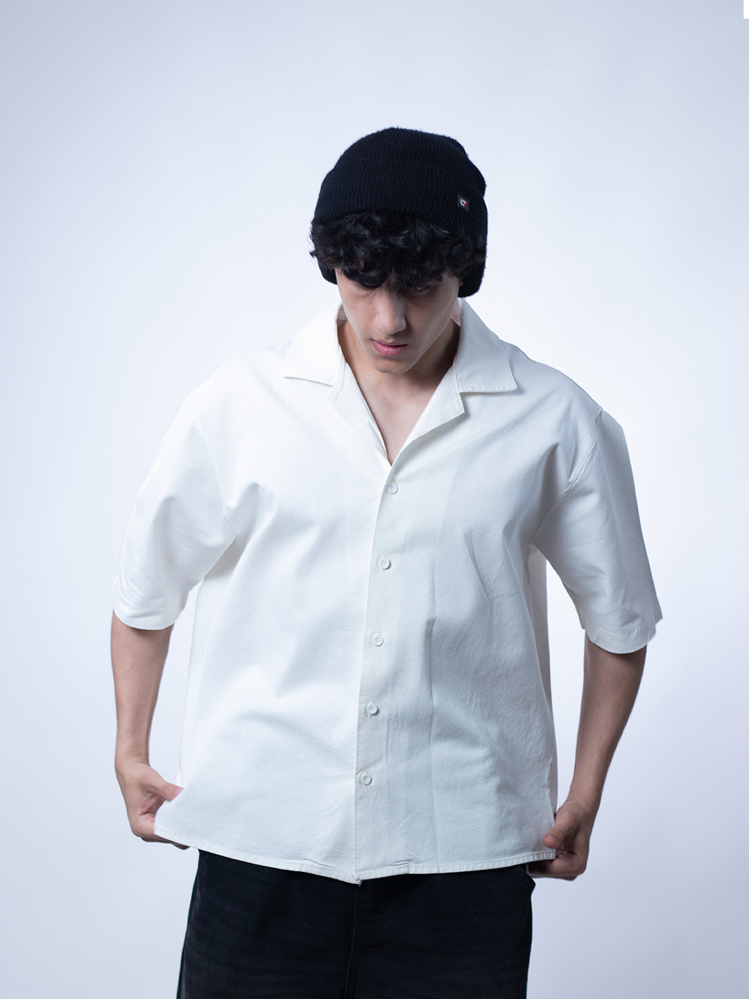 Core Boxy Shirt – Cloud White