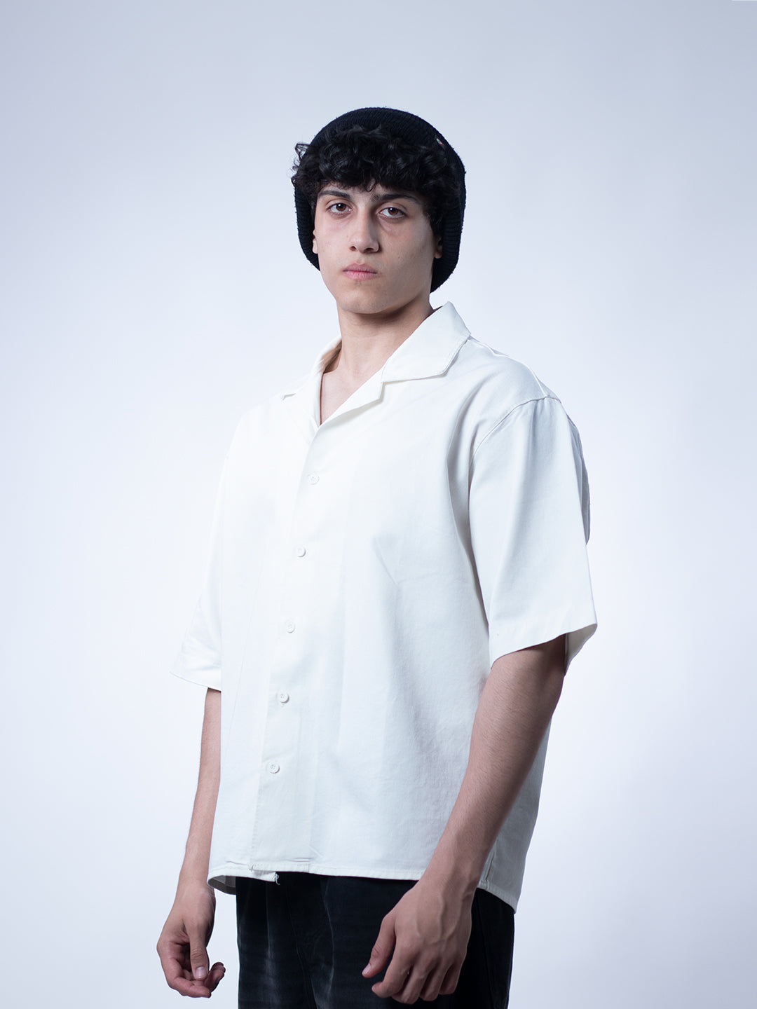 Core Boxy Shirt – Cloud White