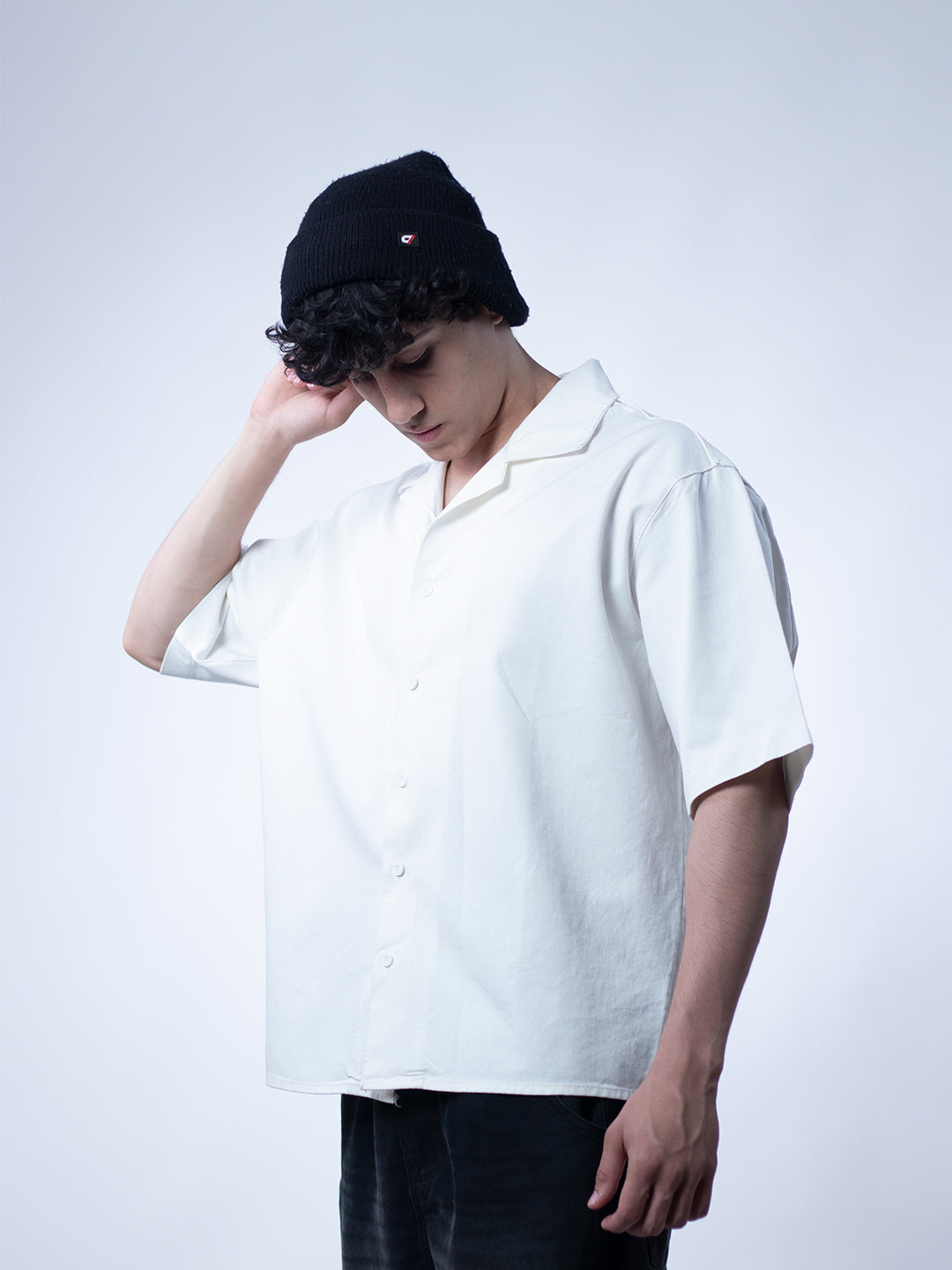 Core Boxy Shirt – Cloud White