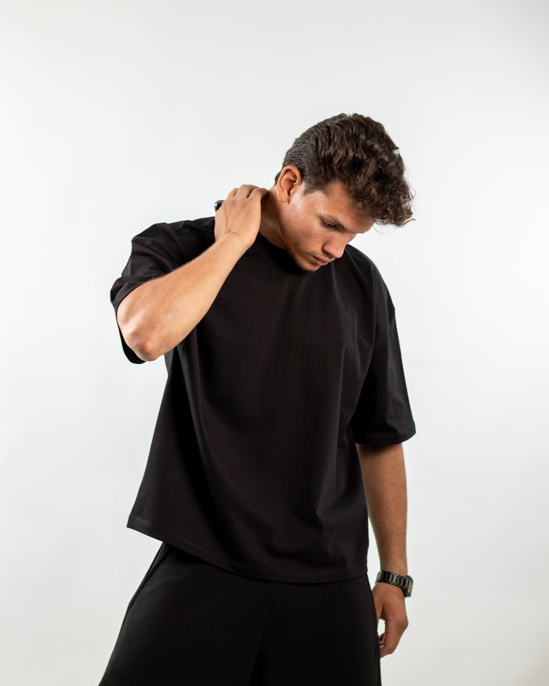 Boxy Fit Tee - black