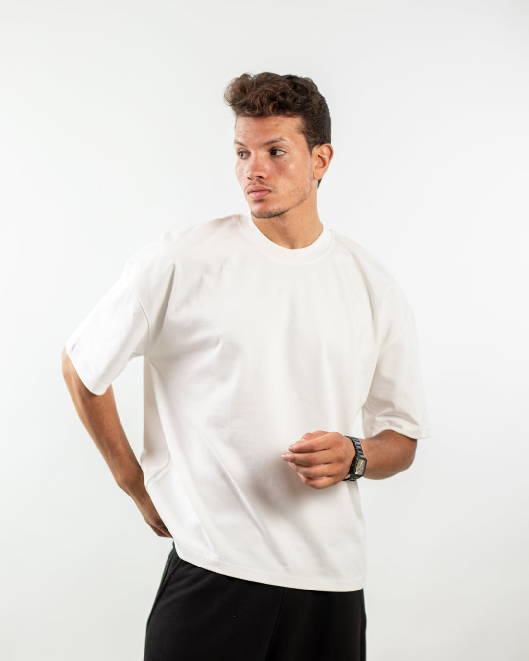 Boxy Fit Tee - White