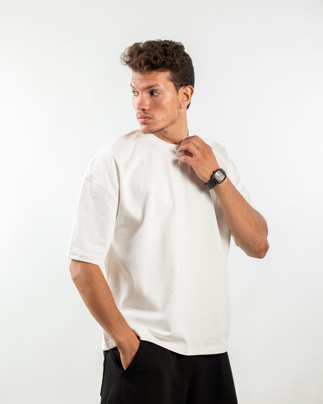 Boxy Fit Tee - White