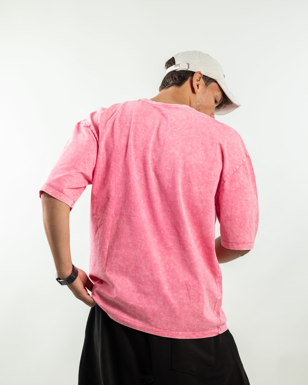 Oversized Tee – Washed Pink