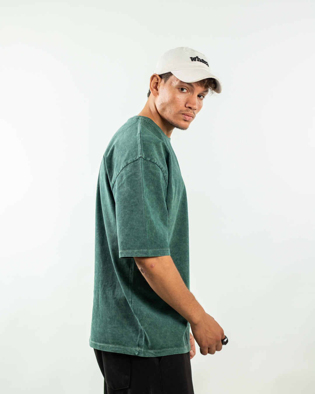 Oversized Tee – Washed Green