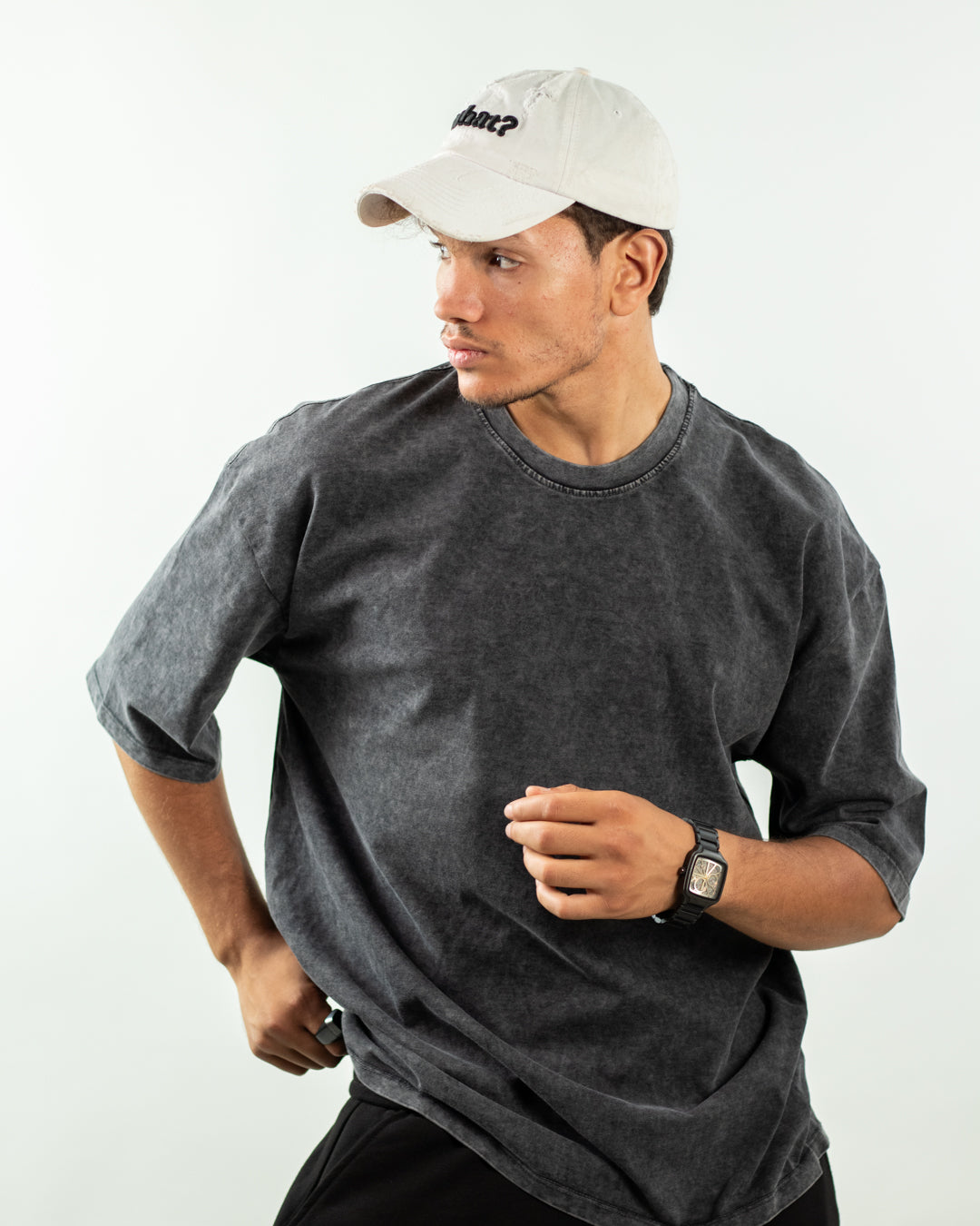 Oversized Tee – Dark Washed
