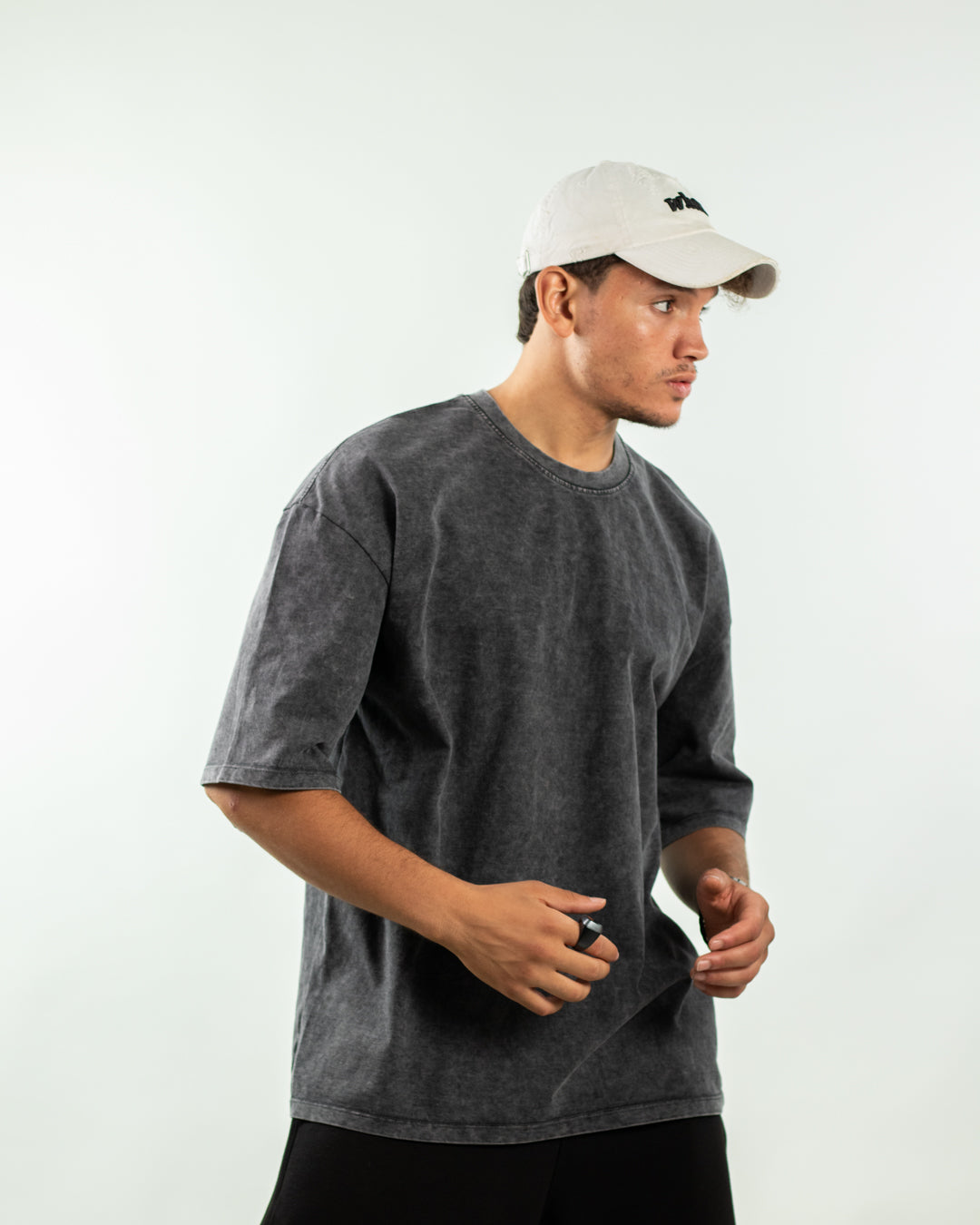 Oversized Tee – Dark Washed