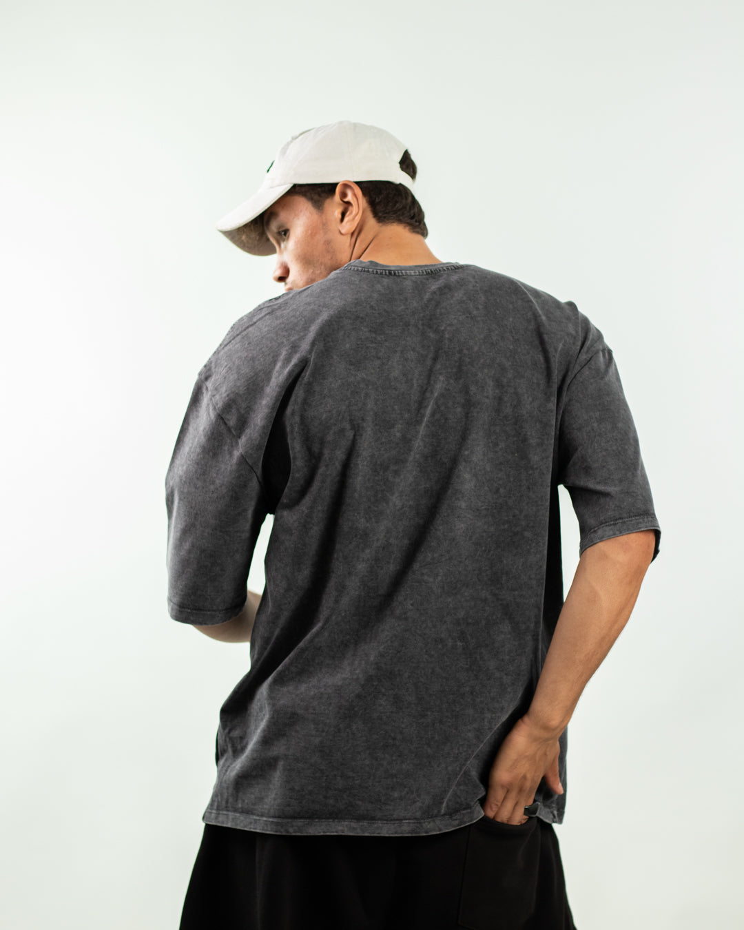 Oversized Tee – Dark Washed