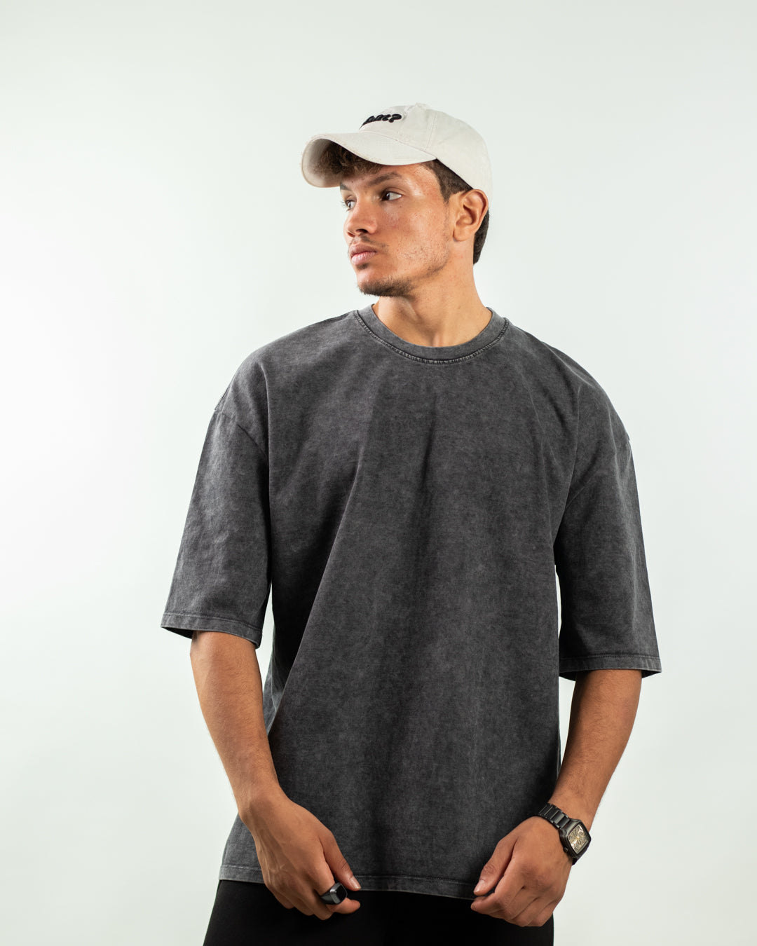 Oversized Tee – Dark Washed