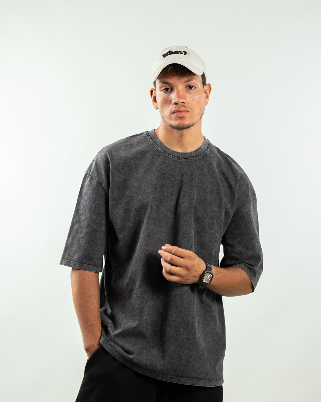 Oversized Tee – Dark Washed