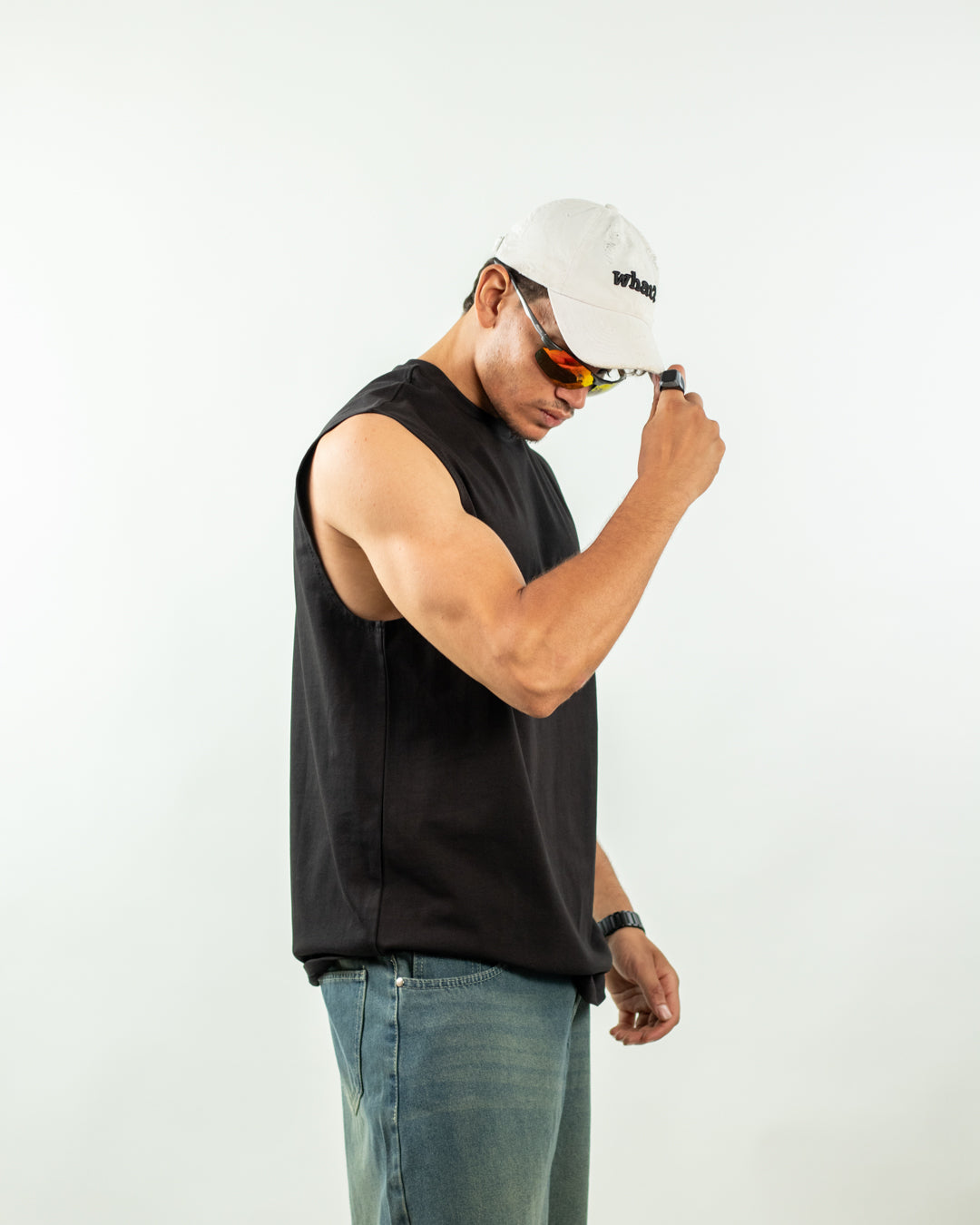 Sleeveless Tee - Black