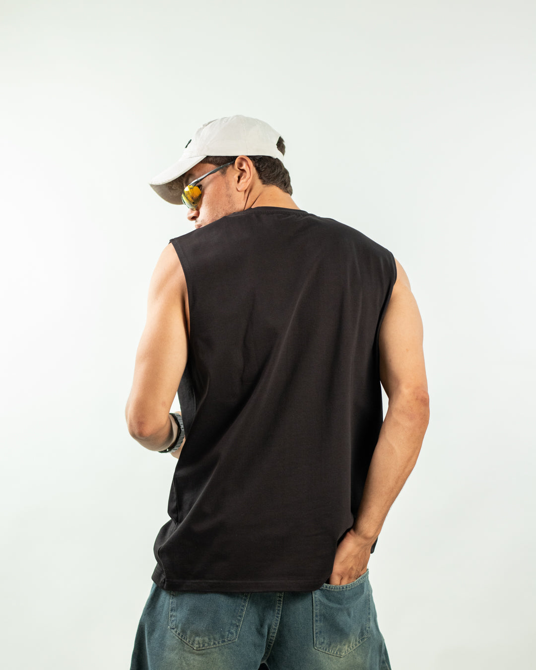 Sleeveless Tee - Black