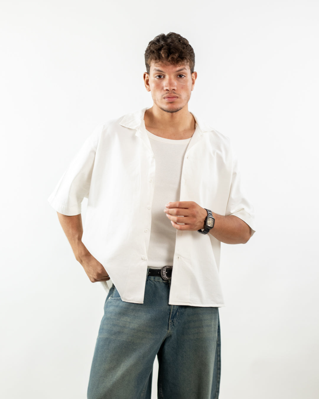 Core Boxy Shirt – Off White