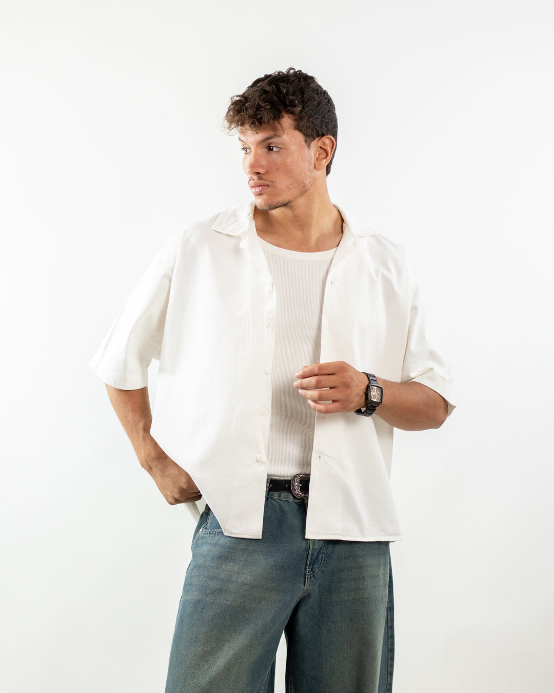 Core Boxy Shirt – Off White