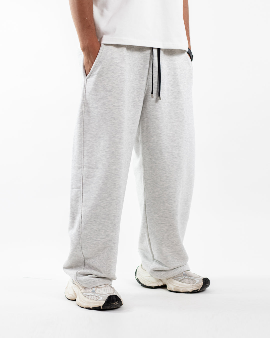 Unique Wide Leg Pants – Gray