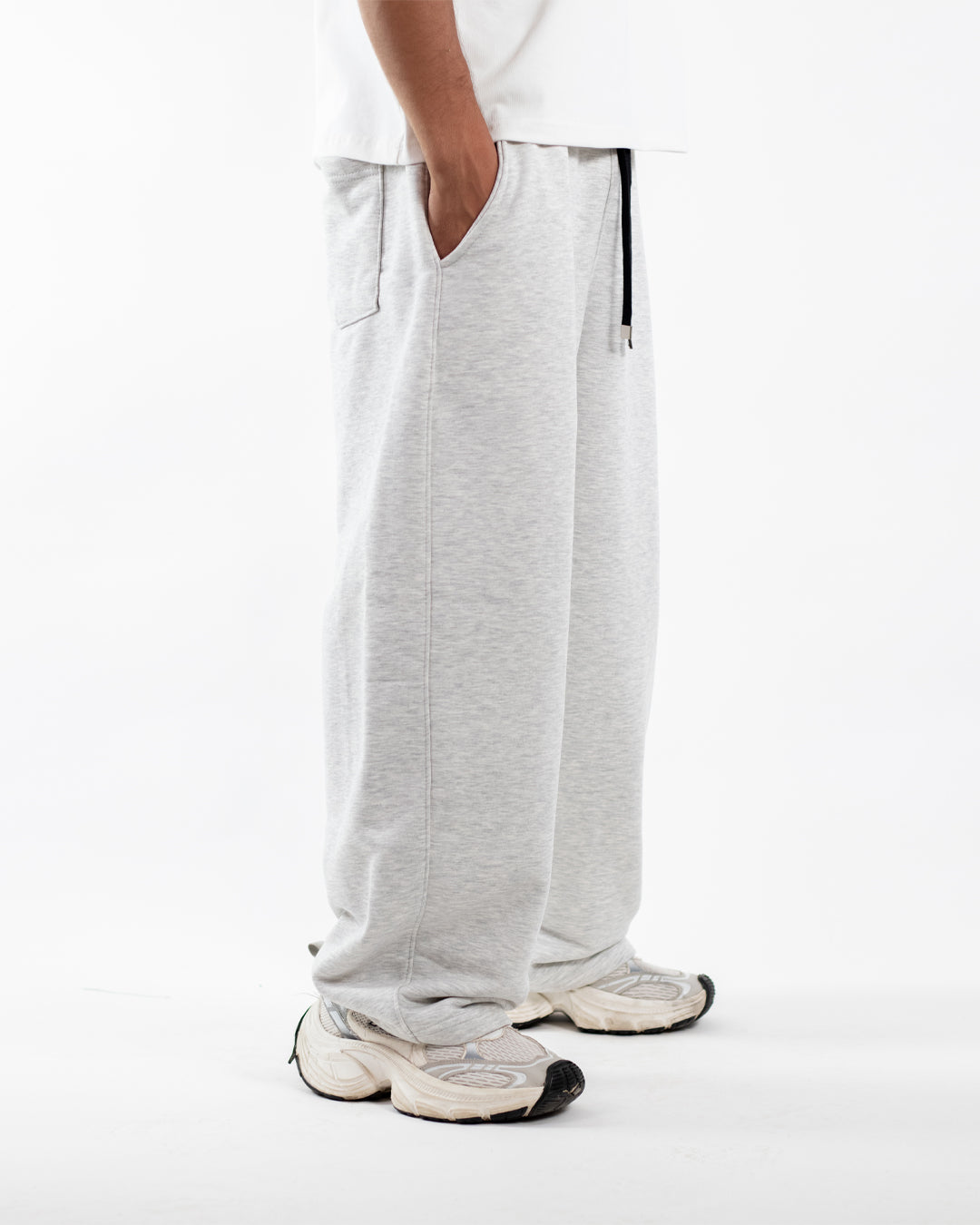 Unique Wide Leg Pants – Gray