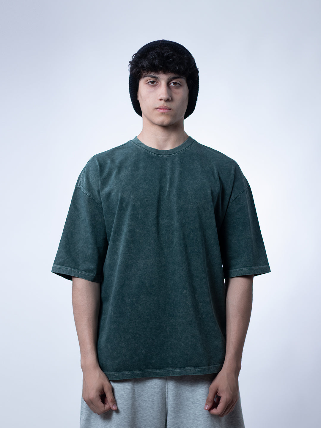 Oversized Tee – Washed Green