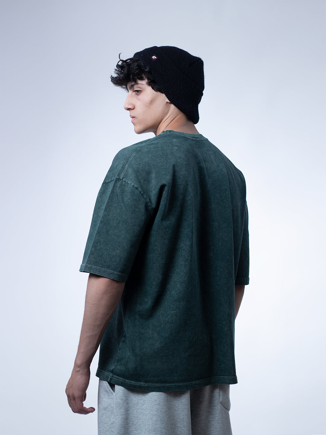Oversized Tee – Washed Green