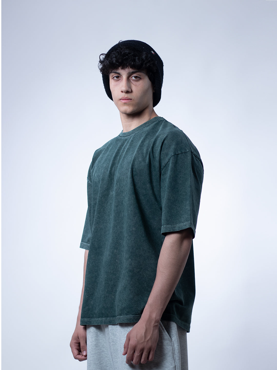Oversized Tee – Washed Green