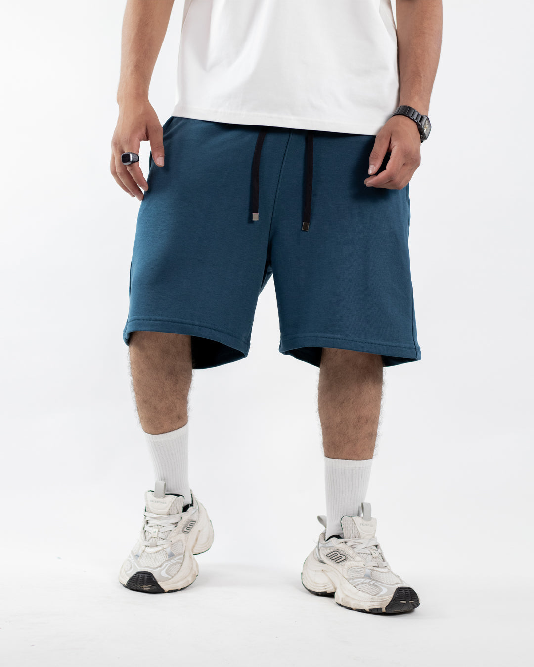 Essential Relaxed Shorts - Teal Blue