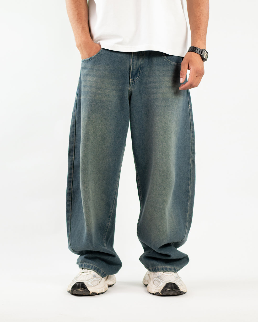Essential Wide Denim - Tinted Blue