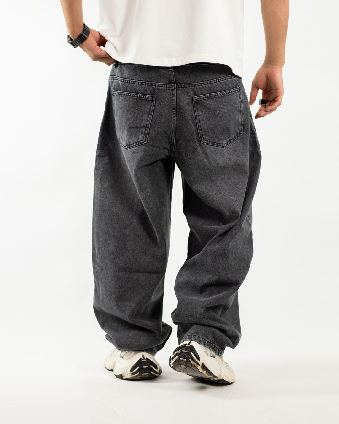 Essential Wide Denim - Acid Gray