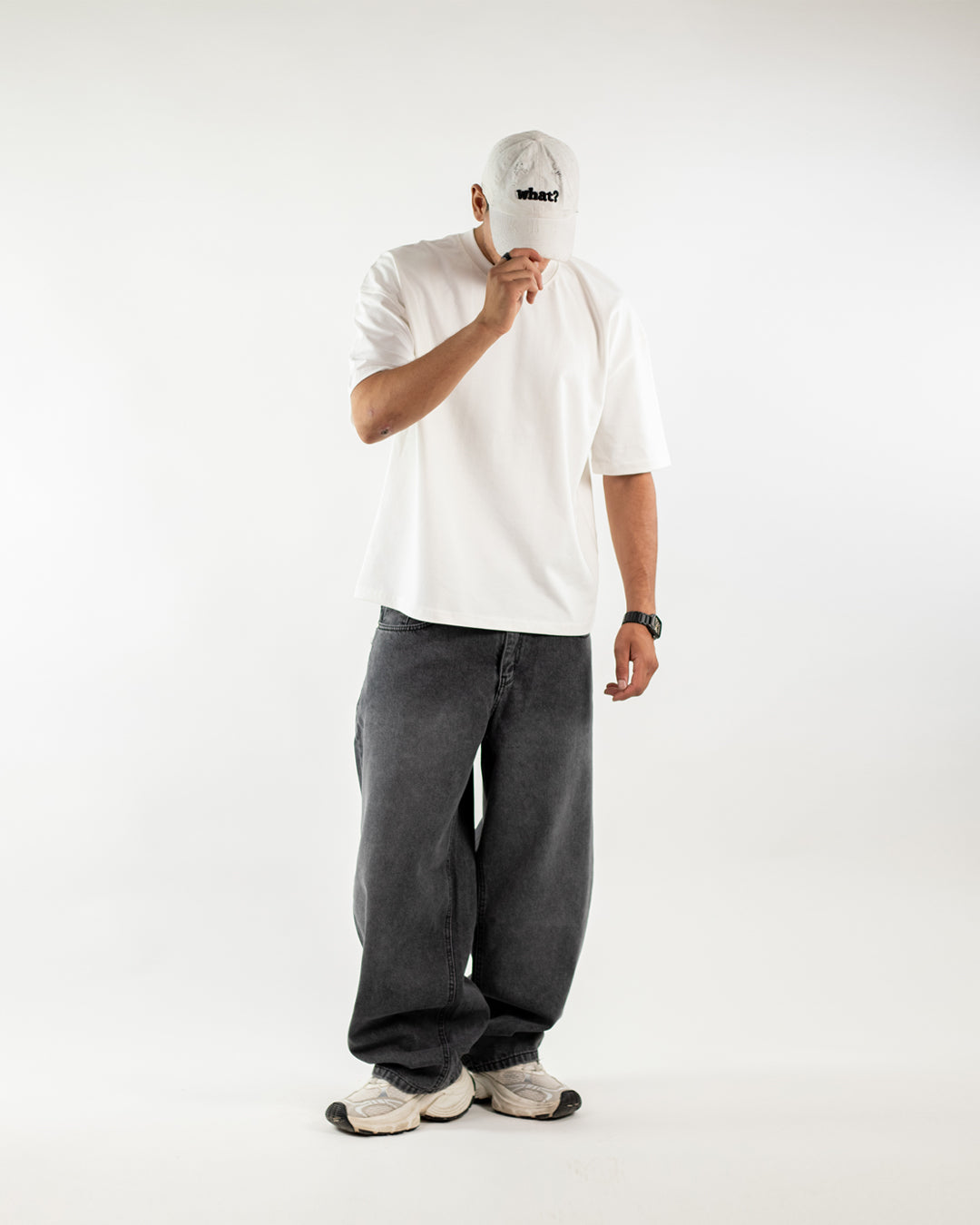 Essential Wide Denim - Acid Gray