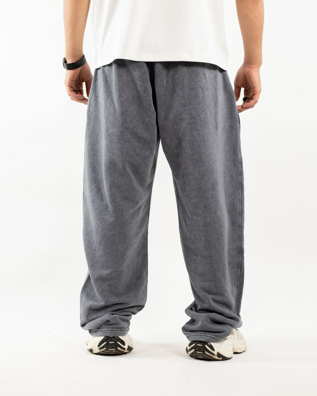 Unique Wide Leg Pants – Washed gray