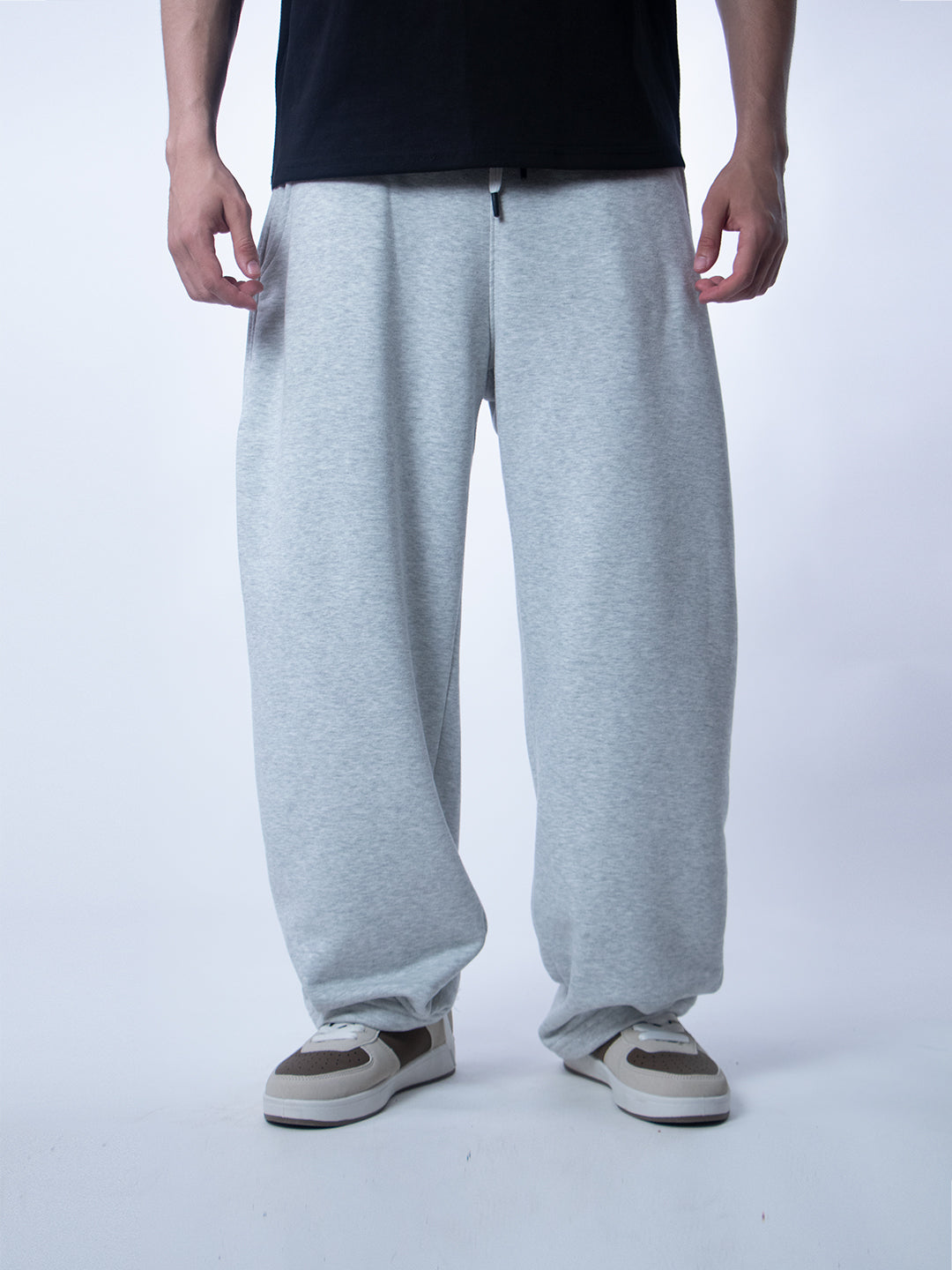 Unique Wide Leg Pants – Gray