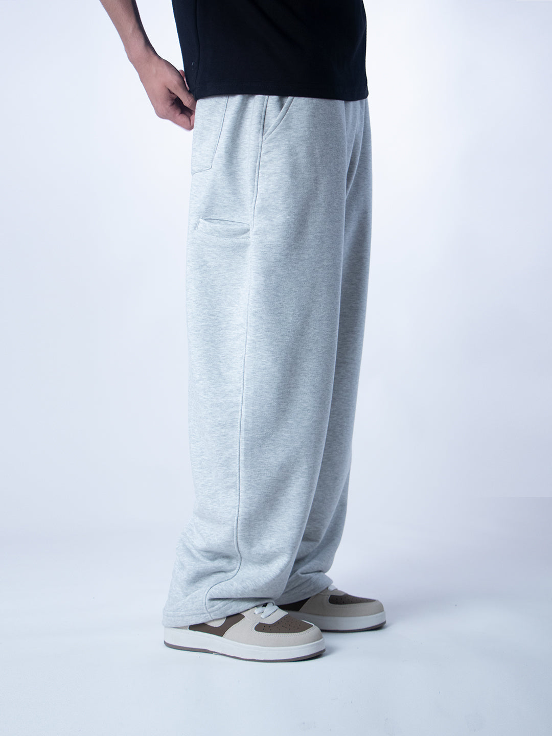 Unique Wide Leg Pants – Gray