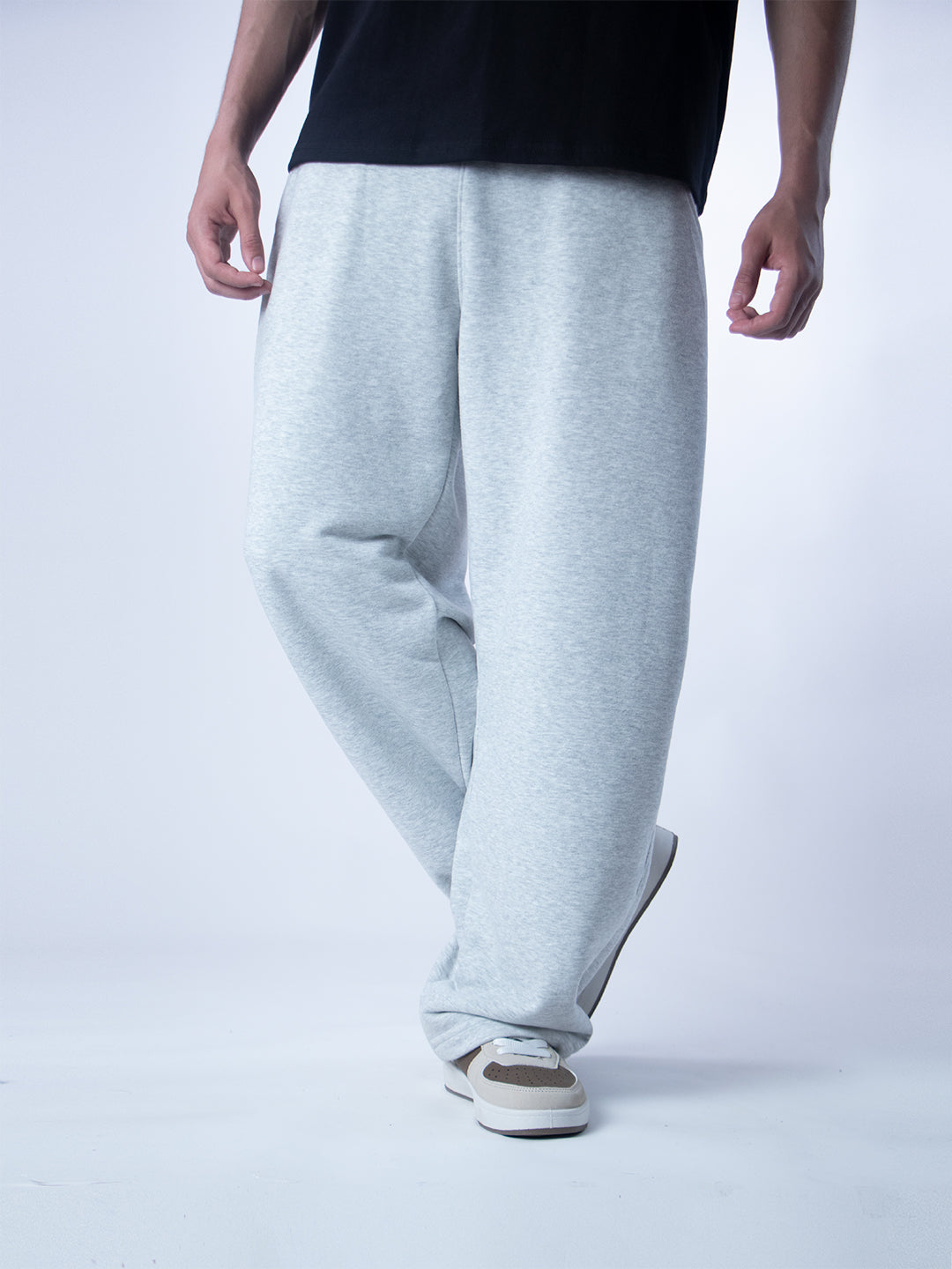 Unique Wide Leg Pants – Gray