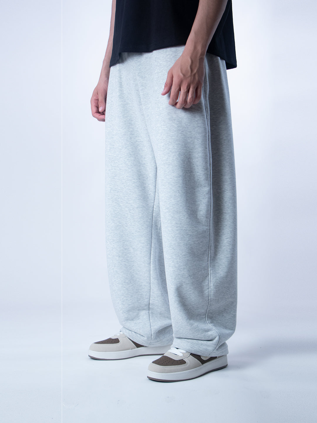 Unique Wide Leg Pants – Gray
