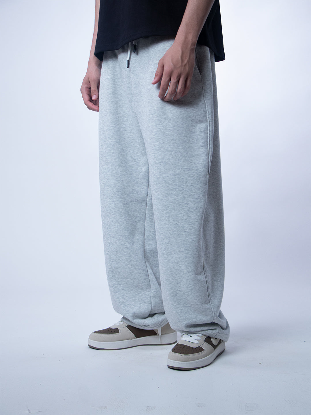 Unique Wide Leg Pants – Gray