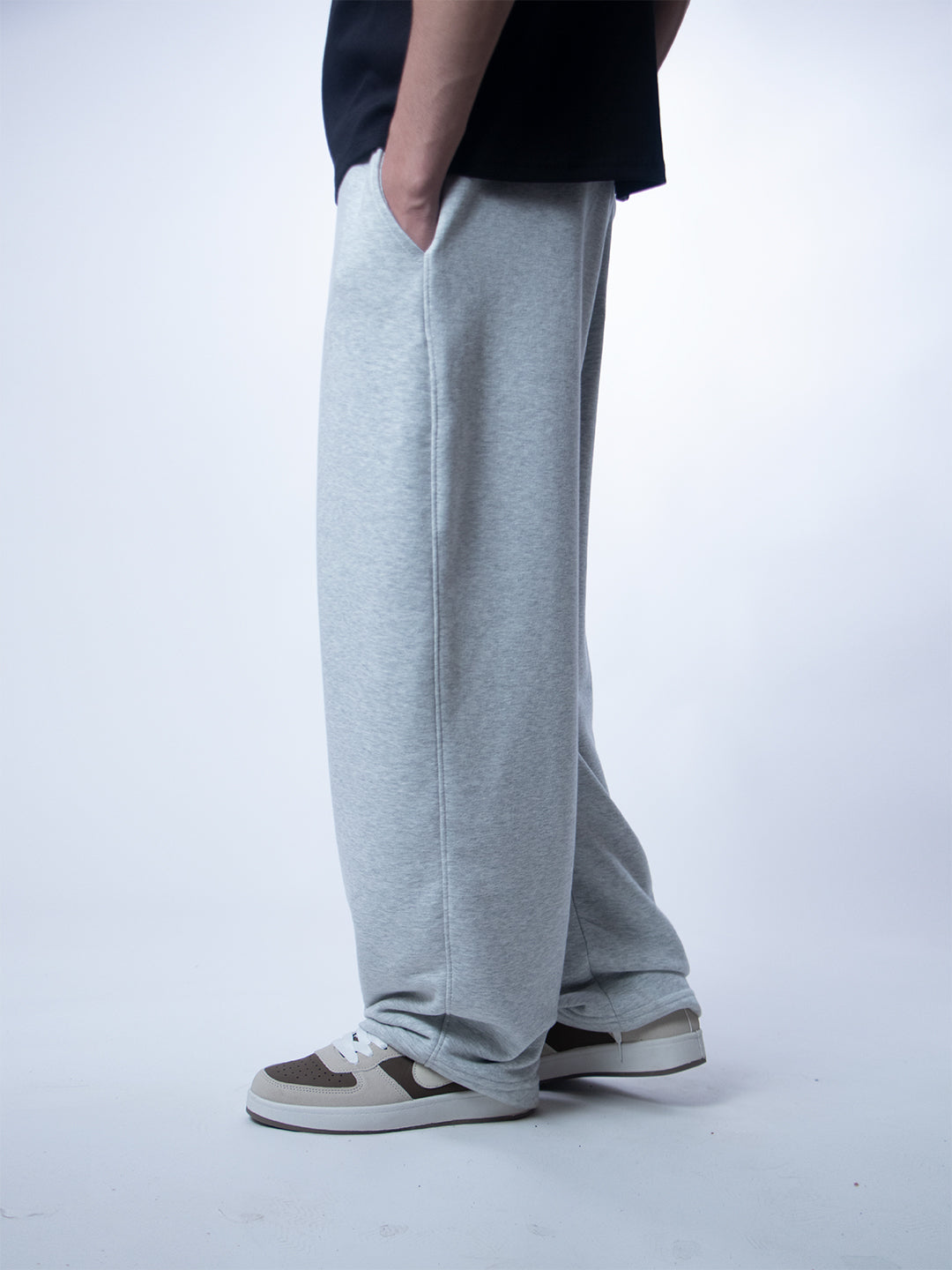 Unique Wide Leg Pants – Gray