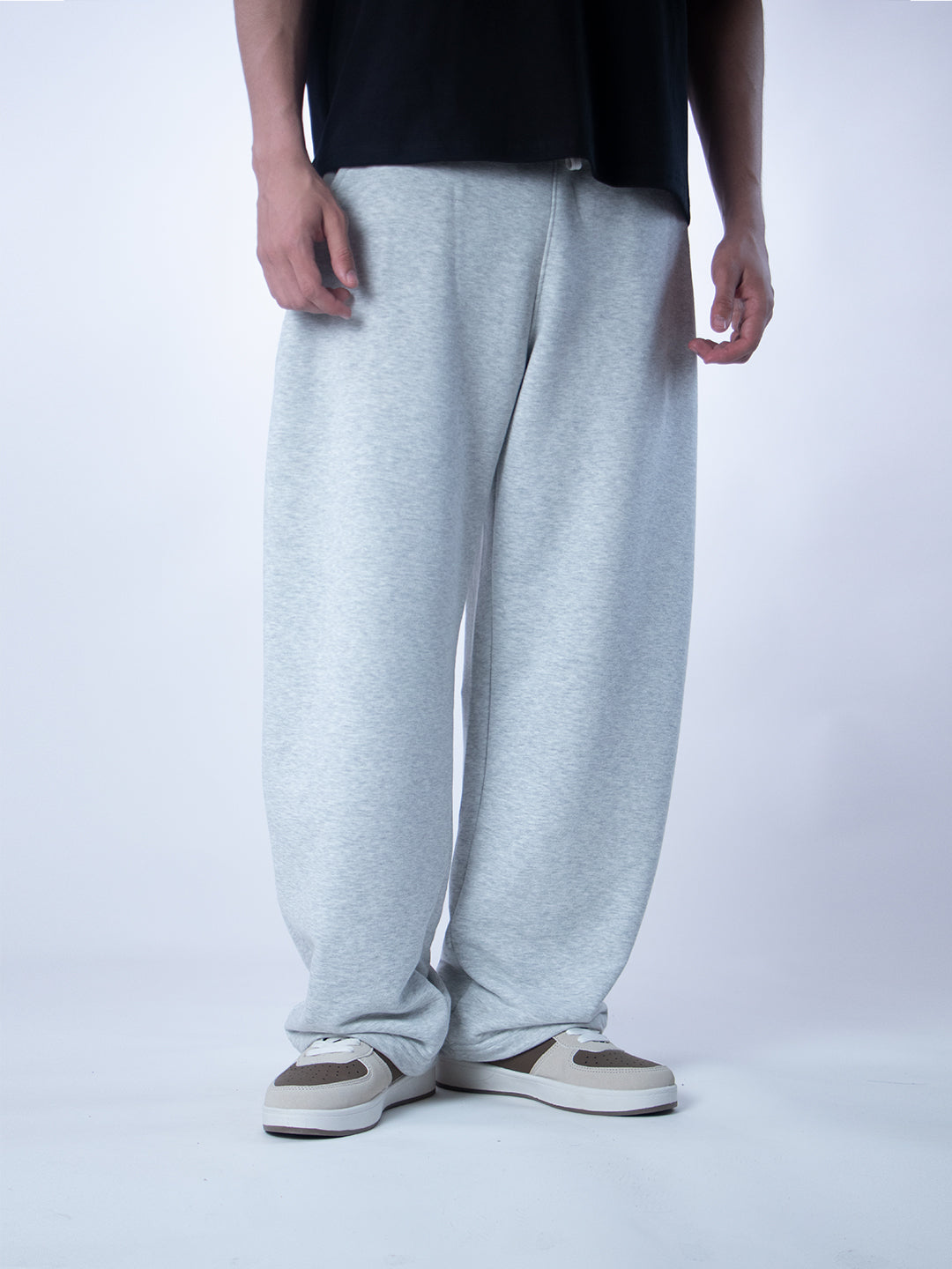 Unique Wide Leg Pants – Gray