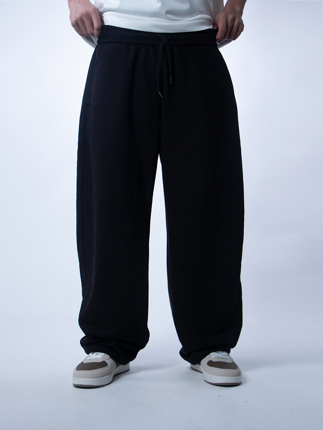 Unique Wide Leg Pants – Jet Black