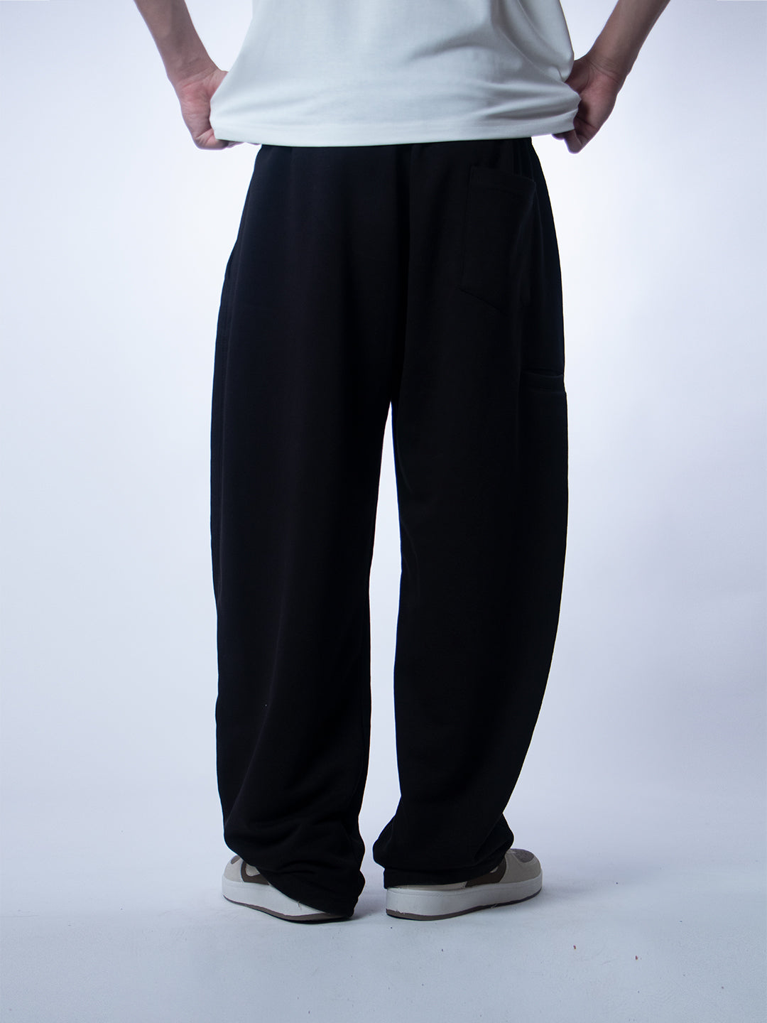 Unique Wide Leg Pants – Jet Black